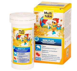 Multi Tabs儿童咀嚼片-Yliopiston Apteekki芬兰奥卢 Multi Tabs儿童咀嚼片