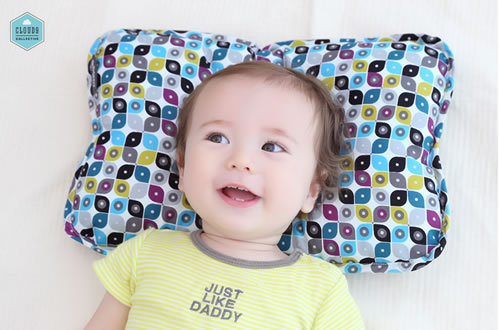 韩国borny有机棉婴幼儿定型枕0-6岁