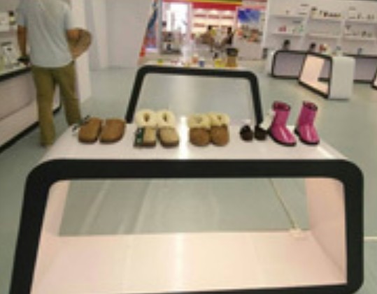 Canterbury Sheepskin店柜台展示