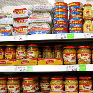 利兹ASDA House食品货架