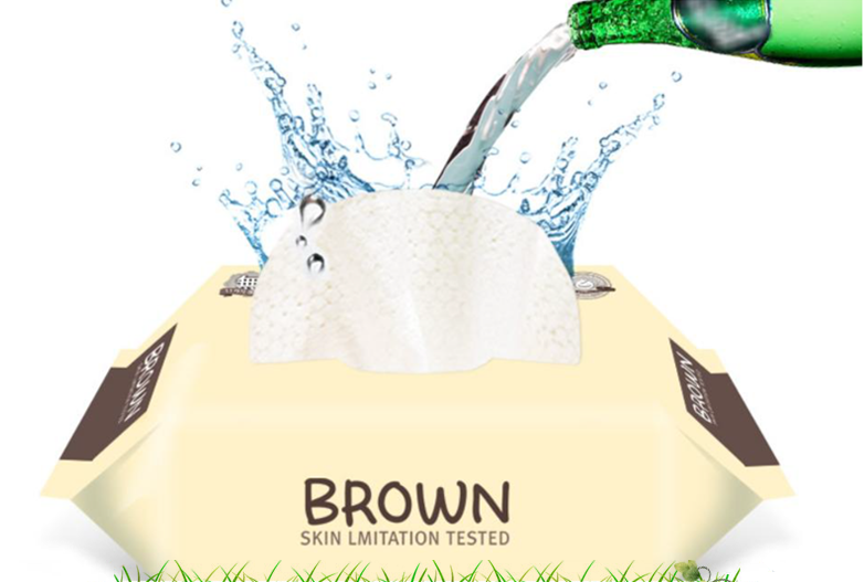 韩国BROWN天然矿泉水婴儿湿巾69片Organic/Embo三包装