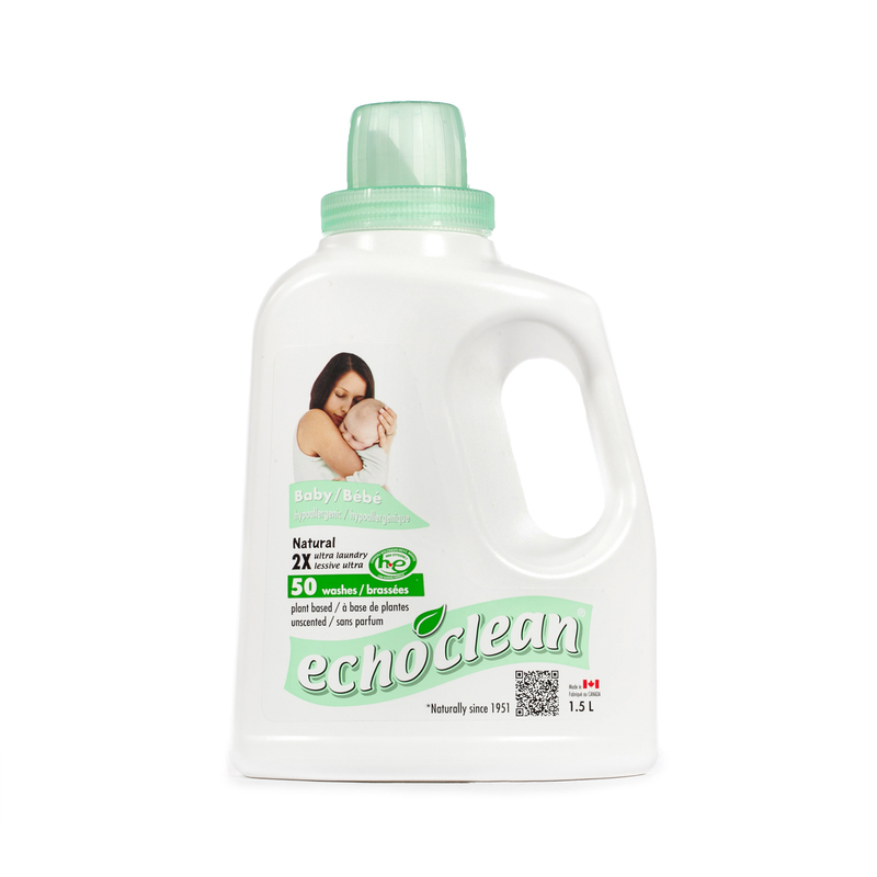 ECHOCLEAN全天然浓缩抗过敏无香型婴儿专用洗衣液1.5L