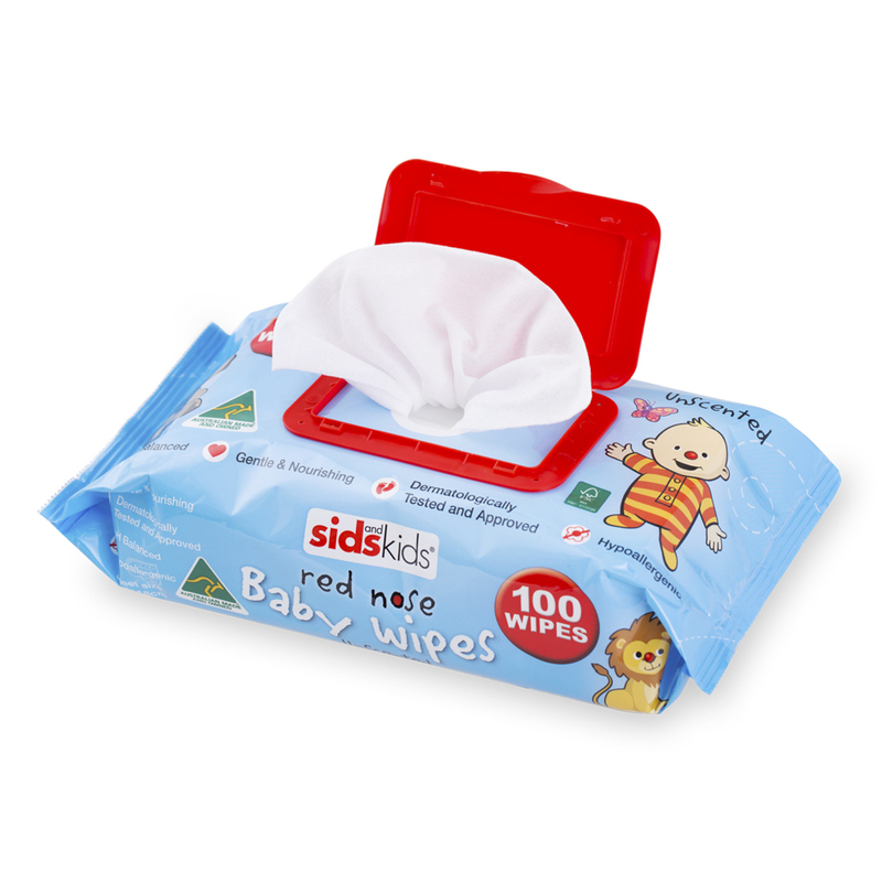 澳大利亚 Red Nose红鼻子宝宝无香型湿巾-SIDS & Kids Red Nose Baby Wipes澳大利亚墨尔本 澳大利亚 Red Nose红鼻子宝宝无香型湿巾