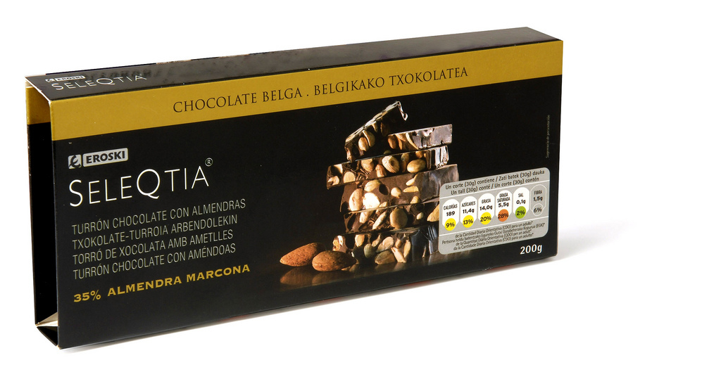 caprabo超市SELEQTIA杏仁巧克力-caprabo西班牙马德里 caprabo超市SELEQTIA杏仁巧克力