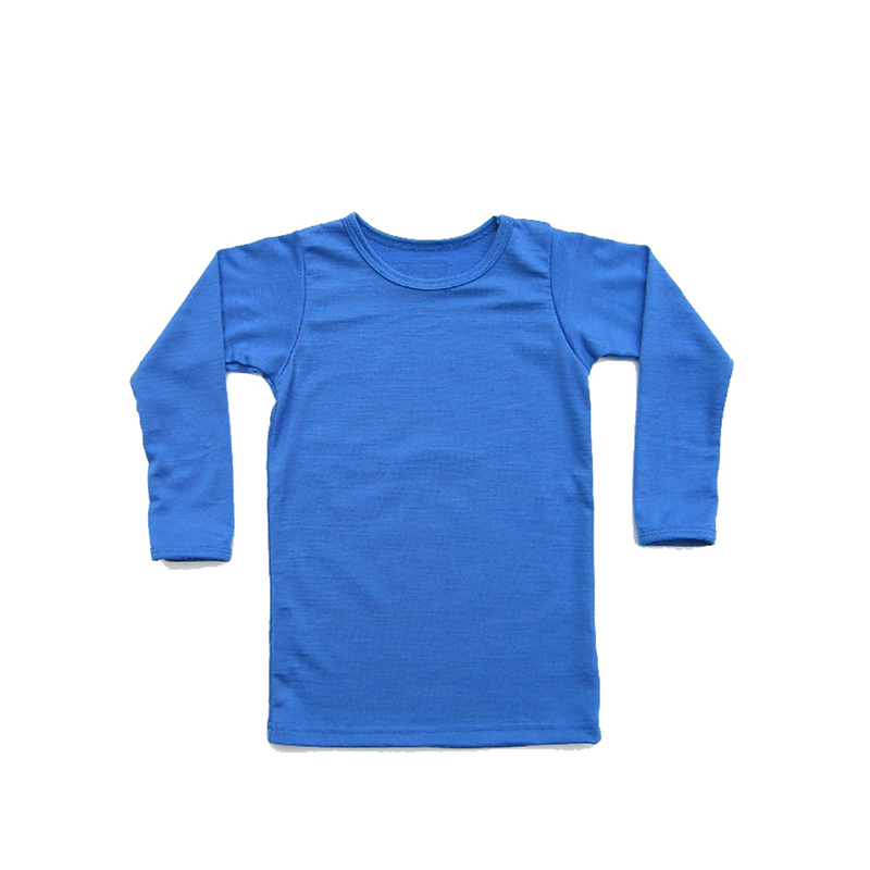 Mini Merino 100%美利奴羊毛长袖儿童羊毛衫上衣 天蓝 S