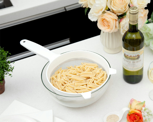 韩国doble不锈钢双耳过滤式洗菜盆（180mm）