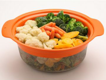 韩国doble不锈钢双耳过滤式洗菜盆（180mm）