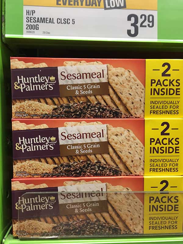 Huntley & Halmers 饼干-PAK'n SAVE新西兰奥克兰市 Huntley & Halmers 饼干