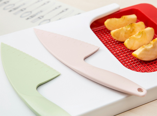 韩国doble不粘抗菌塑料水果刀