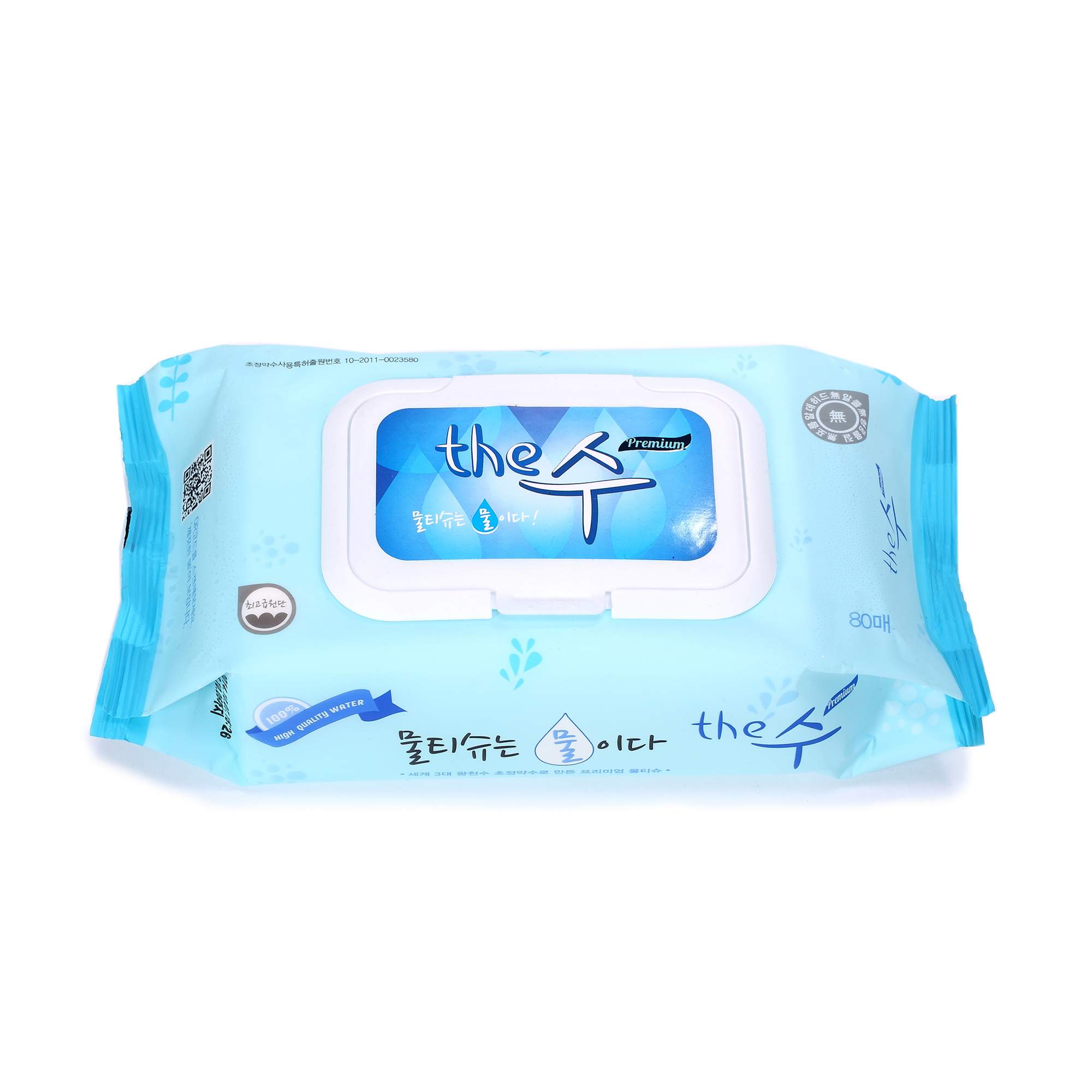 韩国The Sue天然矿泉水婴儿湿巾 80片Basic/Cap 三包装