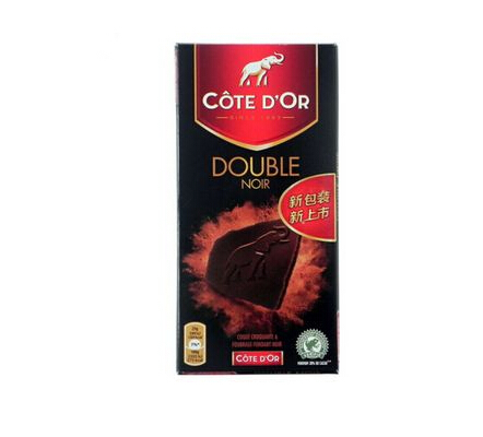 比利时Cote D'Or香脆黑巧克力 100g*2板