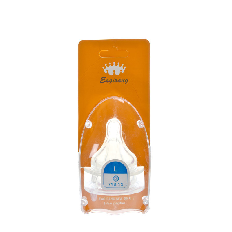 韩国Eagirang 硅胶奶嘴（大/中/小2个装,十字口1个装） L