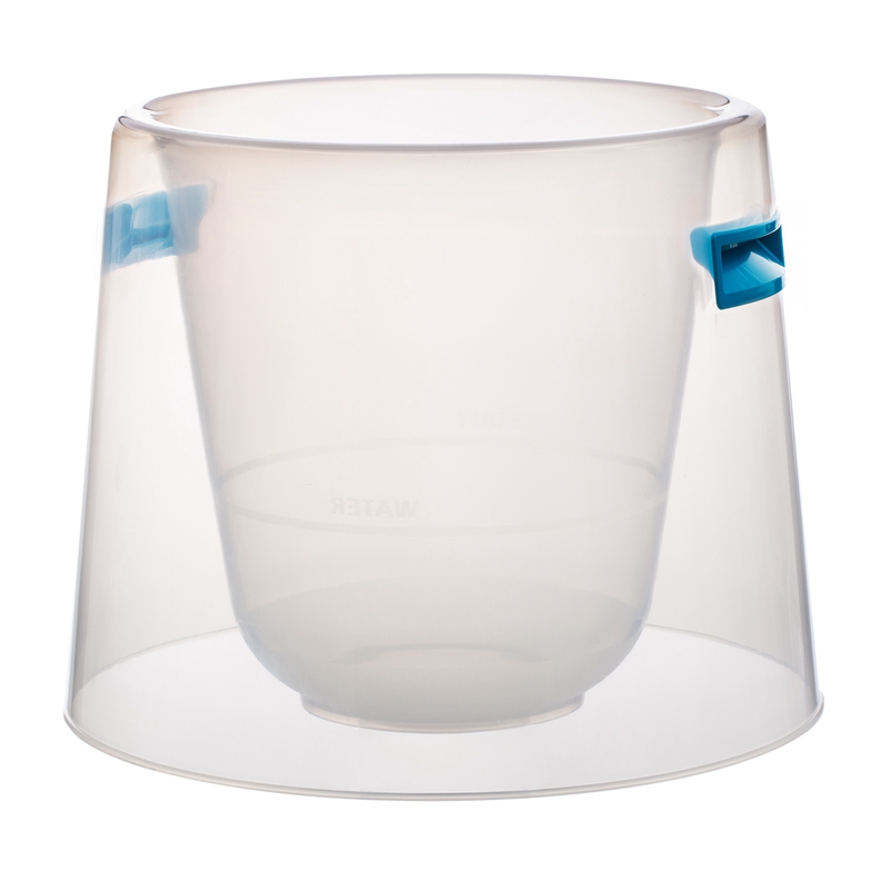 韩国Plafarm新生儿高档半透明浴桶 天蓝