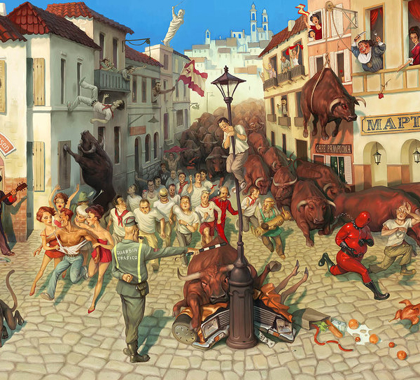 Waldemar Kazak画作-西班牙-塔拉戈纳 Waldemar Kazak画作-西班牙-塔拉戈纳
