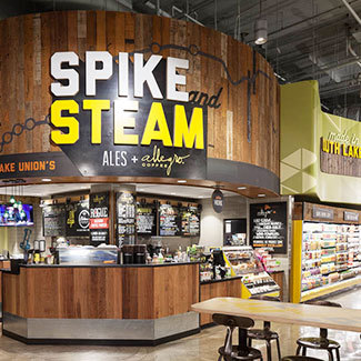 西雅图Whole Foods餐饮区域