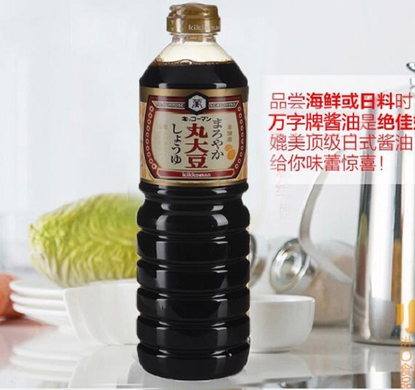 万字 柔和丸大豆酱油(酿造酱油) 1L