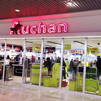 巴黎Auchan店内大厅