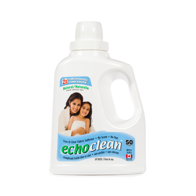 ECHOCLEAN全天然双倍浓缩无过敏抗静电织物柔顺剂1.5L