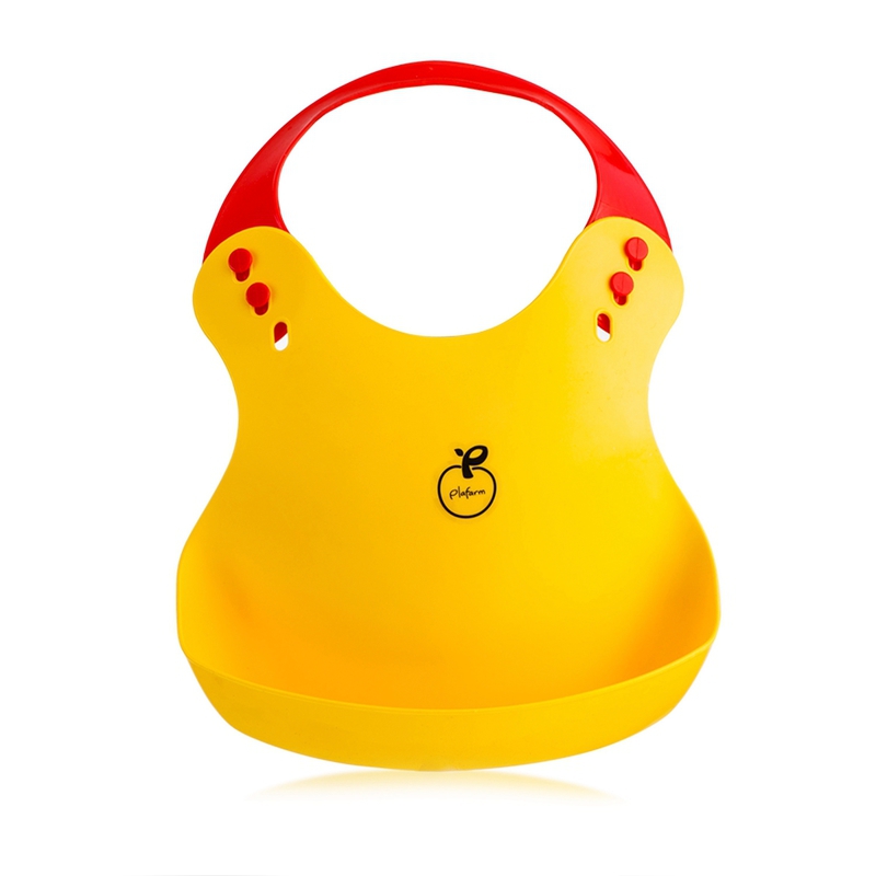 韩国Plafarm宝宝健康围嘴 黄色