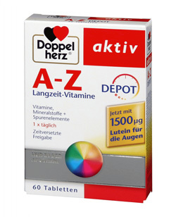 德国Doppelherz双心综合维生素A-Z缓释片