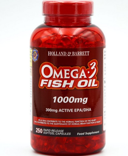 英国Holland & Barrett深海浓缩鱼油1000*250粒