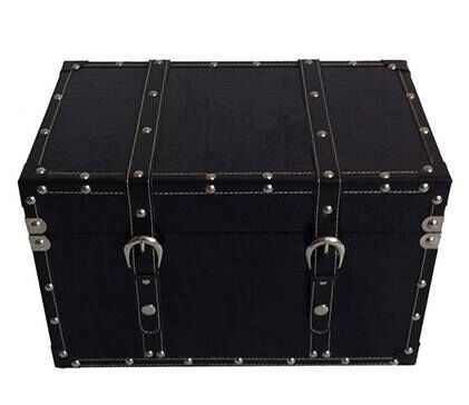 CONFORAMA Malle DUNDEE经典黑色复古箱