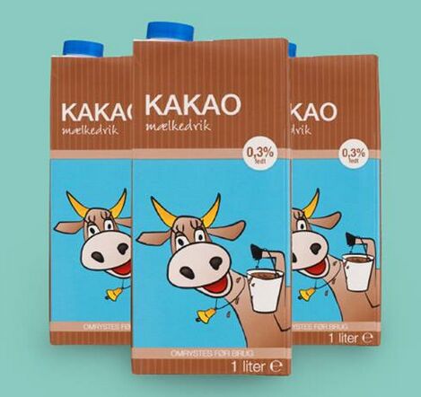 丹麦fakta超市kakao牛奶