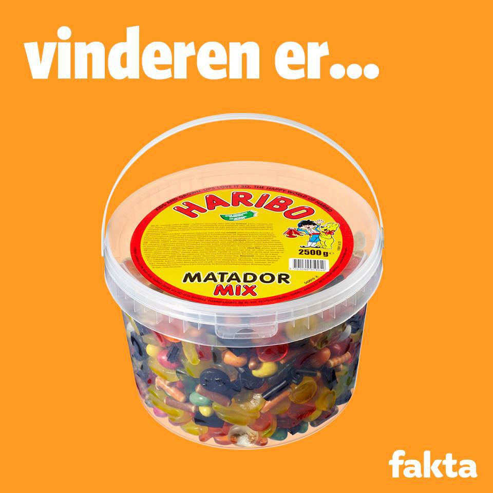 丹麦fakta超市Haribo水果软糖