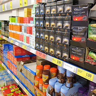 卡瓦拉Alfa-Beta Vassilopoulos食品货架