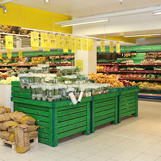 奥卢S-market商品货架