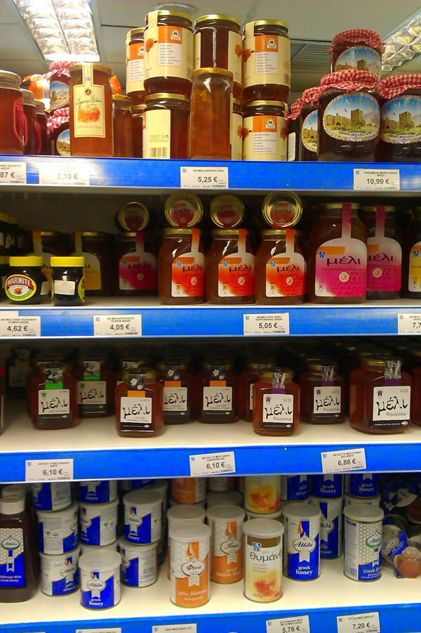 希腊特产果酱当地Lidl超市品牌