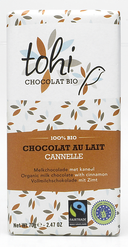 比利时Bio-planet TOHI牛奶巧克力