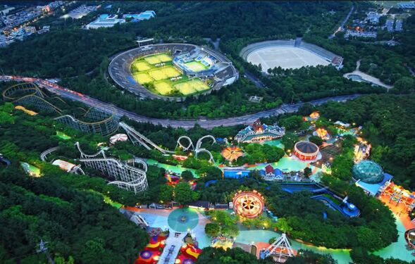 傍晚景色-韩国-釜山广域市 傍晚景色-韩国-釜山广域市