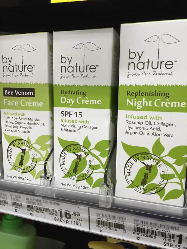 By Nature 护肤品货架图-Countdown新西兰奥克兰市 By Nature 护肤品货架图