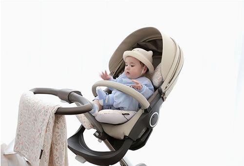 韩国borny优质棉蝴蝶枕双面婴儿车坐垫34