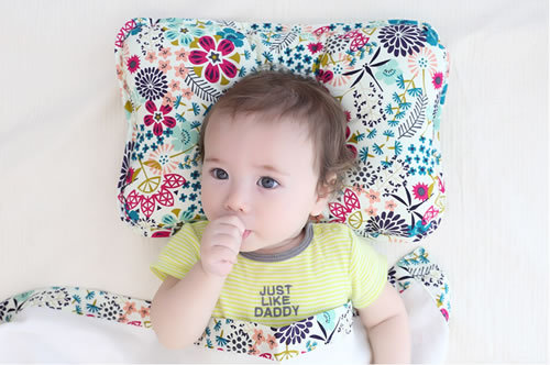 韩国borny有机棉婴幼儿定型枕0-6岁