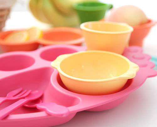 韩国uinlui天然甘蔗制成儿童餐具天使多格餐盘