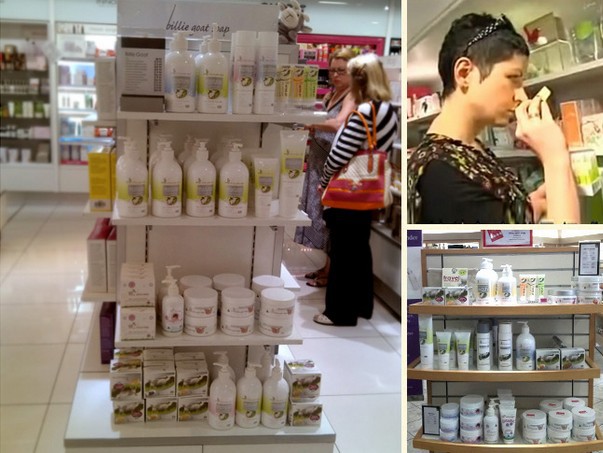 Billie Goat Soap中央大道店柜台