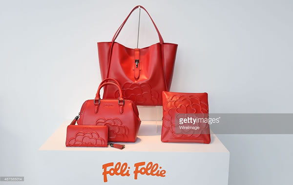 希腊特色品牌红色皮质组合包-folli follie希腊塞萨洛尼基 希腊特色品牌红色皮质组合包