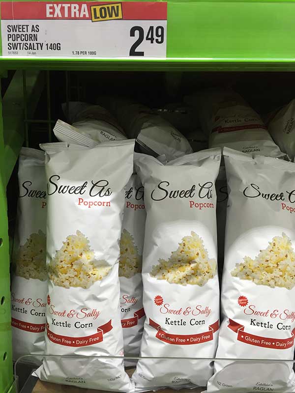 Sweet as 爆米花-PAK'n SAVE新西兰奥克兰市 Sweet as 爆米花