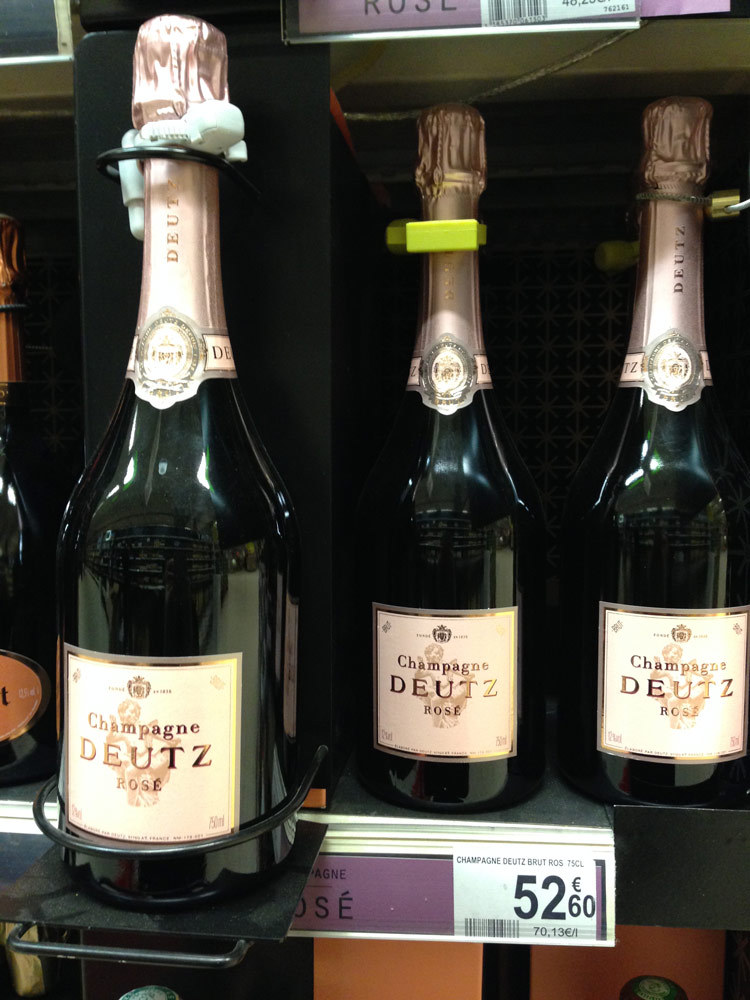 deutz粉红香槟货架