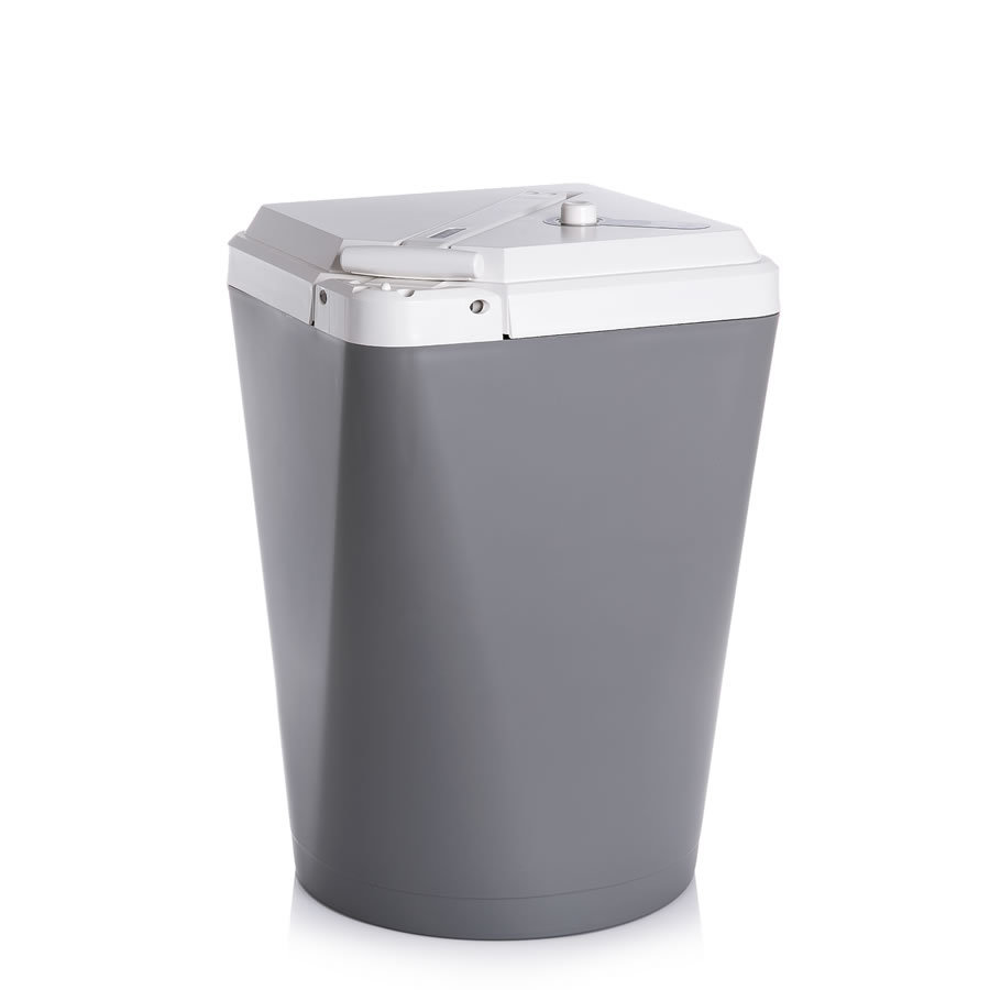 韩国压缩功能防异味垃圾桶灰色