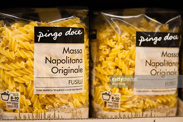 螺旋状的意大利面进驻葡萄牙超市Pingo Doce
