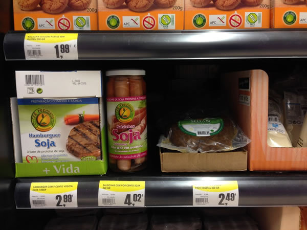 素食者的肉制品-葡萄牙超市品牌Soja