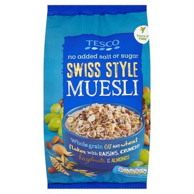 英国Tesco全谷物葡萄干杏仁榛子早餐燕麦片