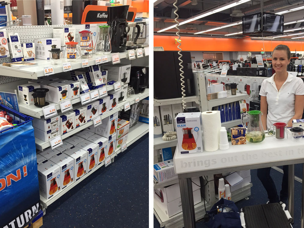 FINUM汉堡市旗舰店柜台