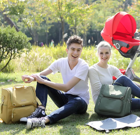 韩国ponopino大容量防水多功能妈妈包尿布包内含尿布垫