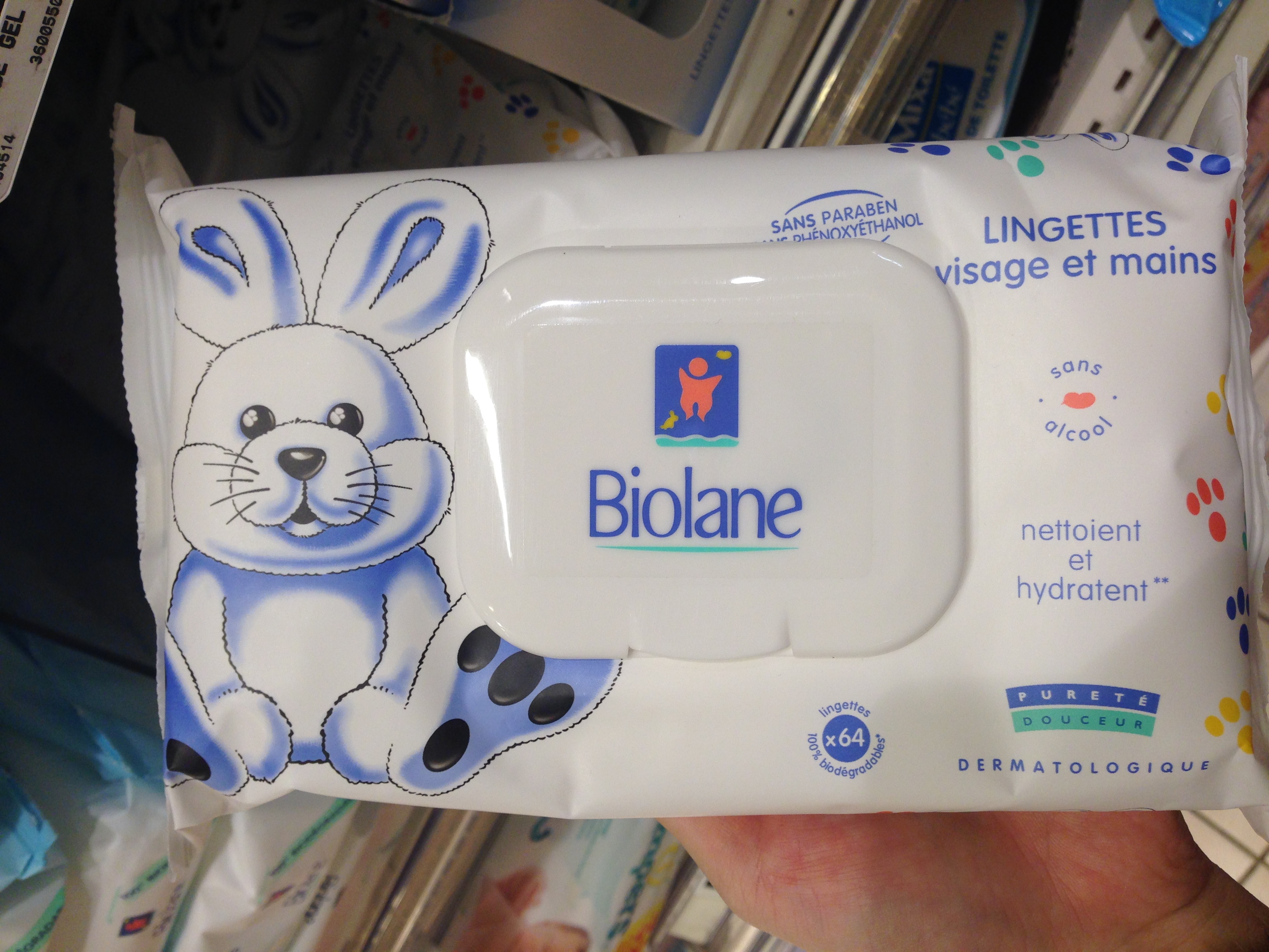 biolane儿童湿巾正面-MONOPRIX法国尼斯 biolane儿童湿巾正面