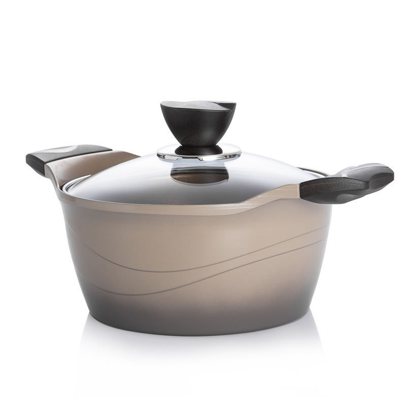 韩国QUEENSENSE深底陶瓷涂层底部3D加热汤锅