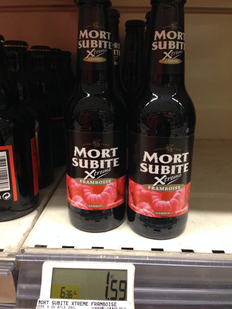 mortsubite桑椹啤酒货架
